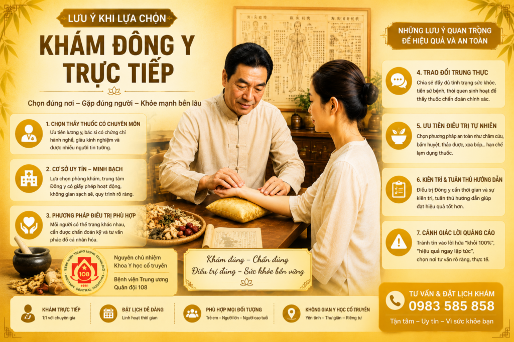 Lưu Ý Khi Lựa Chọn Khám Đông Y Trực Tiếp